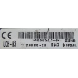 copy of UCH N3 VIERGE RENAULT TRAFIC 2 P8200156017D V5.0 UCH-N3 SAGEM 21668892-7D