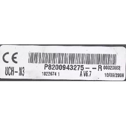 copy of UCH N3 VIERGE RENAULT MASTER P8200461382L V6.5 SAGEM UCH-N3-X70 28112777-0A