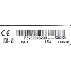 UCH N3 VIERGE RENAULT MASTER P8200943290S V6.7 UCH-N3 SAGEM 18226441