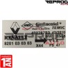CALCULATEUR AIRBAG VIERGE RENAULT TWINGO II 8201030303 V4.4 CONTINENTAL TEMIC