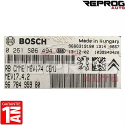 CALCULATEUR MOTEUR DECODE OU VIERGE PEUGEOT CITROEN 0261S06494 9678495980 BOSCH MEV17.4.2