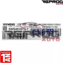 CALCULATEUR DÉCODÉ OU VIERGE PEUGEOT 407 HDI 5WS40167G-T SW9656171180 HW9655041480 SID803