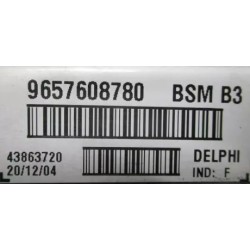 copy of BSM B3 DELPHI PEUGEOT 206 307 CITROEN XSARA PICASSO C2 C3 9646405280