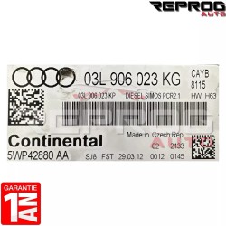 copy of CALCULATEUR MOTEUR OCCASION VW POLO 1.6 TDI 03L906023E 5WP42841 H13 SIMOS PCR2.1