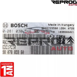 CALCULATEUR DECODE OU VIERGE BOSCH EDC17C10 PEUGEOT CITROEN 1.6 HDI 0281030546 9807885980