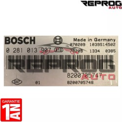 CALCULATEUR VIERGE RENAULT SCENIC 2 1.9 DCI 0281013907 8200705747 8200705748