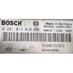 CALCULATEUR VIERGE RENAULT ESPACE 2.2 DCI 0281013017 8200570596 8200627930