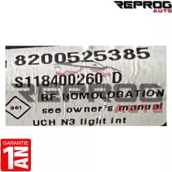 UCH VIERGE RENAULT MEGANE SCENIC 2 N3 LIGHT INT 8200525385 S118400260D SIEMENS