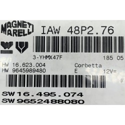 CALCULATEUR MOTEUR DÉCODÉ PEUGEOT 206 1.1 IAW 48P2.76 HW9645989480 SW9652488080