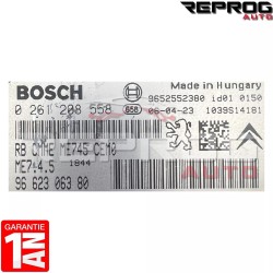 CALCULATEUR DECODE OU VIERGE PEUGEOT 307 1.6i 0261208558 9662306380 BOSCH ME7.4.5