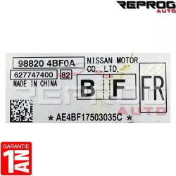 copy of CALCULATEUR AIRBAG VIERGE RENAULT CLIO 3 611023300 8200963406 611130900A AUTOLIV