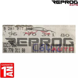 copy of CALCULATEUR DÉCODÉ ou VIERGE CITROEN PEUGEOT HDI EDC17C10 0281018467 9678771680 BOSCH