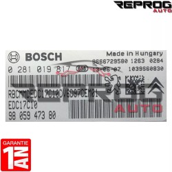 CALCULATEUR MOTEUR DECODE OU VIERGE PEUGEOT CITROEN 0281019817 9805947380 BOSCH EDC17C10