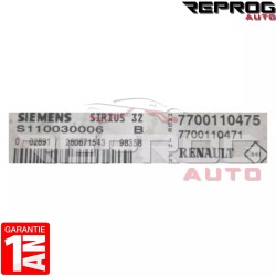 CALCULATEUR DECODE OU VIERGE RENAULT MEGANE 1 S110030006B 7700110475 7700110471 SIRIUS 32