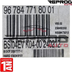BSI VIERGE PEUGEOT 807 K04-00 967847718001 657067 657068 1663370980