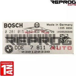 CALCULATEUR DÉCODÉ BMW 0281015042 7811701 BOSCH EDC17CP02