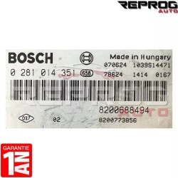 CALCULATEUR VIERGE RENAULT MEGANE 2 0281014351 8200688494 8200773856 EDC16CP33