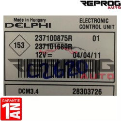 copy of CALCULATEUR VIERGE RENAULT CLIO 3 KANGOO 2 1.5 DCI 237101989R 237101990R 28321424 DCM3.4