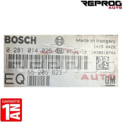 CALCULATEUR VIERGE OPEL ASTRA 1.9 CDTI 55205623 0281014025 BOSCH EDC16C39