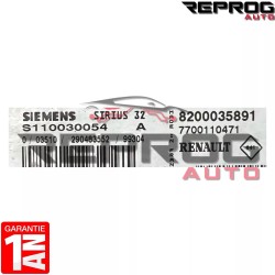 CALCULATEUR DECODE OU VIERGE RENAULT MEGANE S110030054C 8200055730 7700110471 SIRIUS 32