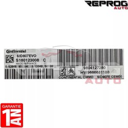 copy of CALCULATEUR DÉCODÉ PEUGEOT CITROEN S180123008A 9800268980 HW9666681180 SID807EVO