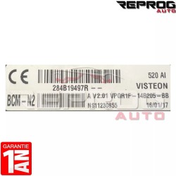 BCM N2 VIERGE RENAULT KANGOO 2 MERCEDES CITAN 284B19497R UCH V2.01 VISTEON