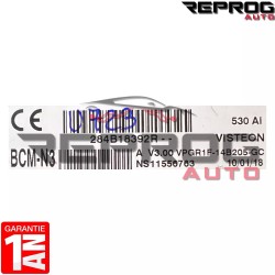 copy of BCM N3 VIERGE RENAULT MASTER III 284B18927R V07.00 UCH