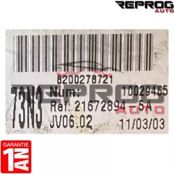 UCH VIERGE RENAULT VELSATIS 73N3 8200278721 21672894-5A