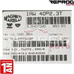 copy of CALCULATEUR MOTEUR DÉCODÉ CITROEN C3 IAW 48P2.72 HW 9645989480 SW 9648568480