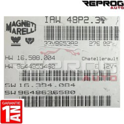 copy of CALCULATEUR MOTEUR DÉCODÉ CITROEN C3 IAW 48P2.72 HW 9645989480 SW 9648568480