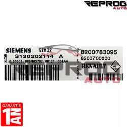 CALCULATEUR VIERGE RENAULT CLIO 3 S120202114A 8200783095 8200700600 SIM32