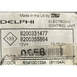 copy of CALCULATEUR VIERGE RENAULT KANGOO 1.5 DCi 8200331477 8200412258 DELPHI DDCR