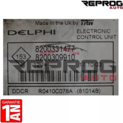 copy of CALCULATEUR VIERGE RENAULT KANGOO 1.5 DCi 8200331477 8200412258 DELPHI DDCR