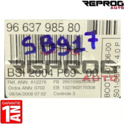 BSI VIERGE CITROEN C4 VALEO P09-00 9663798580 BSI 2004 6580QK