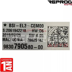 copy of BSI VIERGE CITROEN C3 AIRCROSS 9819851280 EL3 DELPHI 28550129