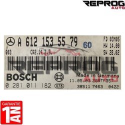 copy of CALCULATEUR MOTEUR AVEC PROGRAMMATION/CLONAGE MERCEDES BENZ W211 E270 0281011794 A6471531679 BOSCH EDC16C2