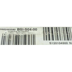 BSI VIERGE PEUGEOT 407 BSI-S04-00 9662463580 S120104500N SIEMENS