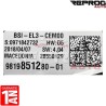 BSI VIERGE CITROEN C3 AIRCROSS 9819851280 EL3 DELPHI 28550129