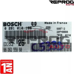 CALCULATEUR DÉCODÉ PEUGEOT 406 2.0 HDI 0281010166 9636255980 BOSCH EDC15C2