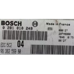 CALCULATEUR DÉCODÉ PEUGEOT 306 XSARA 2.0 HDI 0281010249 9636256980 BOSCH EDC15C2