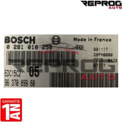 CALCULATEUR DÉCODÉ PEUGEOT 206 2.0 HDI 0281010250 9637089980 BOSCH EDC15C2