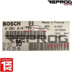CALCULATEUR DÉCODÉ CITROEN C5 2.0 HDI 0281010749 9643525580 EDC15C2 BOSCH