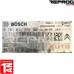 CALCULATEUR MOTEUR DÉCODÉ PEUGEOT CITROEN 0281031886 9813283780 BOSCH EDC17C60