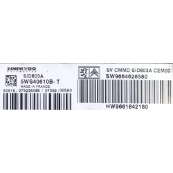 CALCULATEUR DÉCODÉ ou VIERGE PEUGEOT 807 HDI 5WS40610B-T SW9664626580 HW9661642180 SID803A