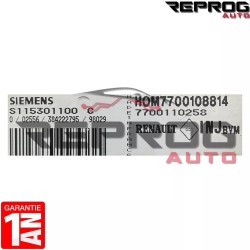 CALCULATEUR DÉCODÉ RENAULT CLIO II 1.4 S115301100C 7700110258 HOM7700108814