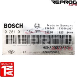 CALCULATEUR VIERGE RENAULT MASTER 0281011254 8200236624 8200236618 EDC15C3
