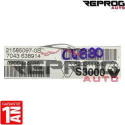 CALCULATEUR VIERGE RENAULT LAGUNA 2.0 16 8200444586 8200444583 S3000 21585097-0B