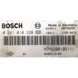copy of CALCULATEUR VIERGE RENAULT MASTER 0281011106 8200243785 HOM8200091428 EDC15C3