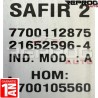 copy of CALCULATEUR DÉCODÉ RENAULT TWINGO CLIO 1.2 7700112873 7700105560 SAGEM SAFIR 2 35 PIN