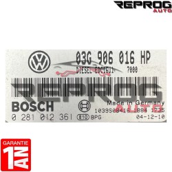copy of CALCULATEUR MOTEUR DÉCODÉ SEAT 1.9 TDI 0281011864 03G906016DH BOSCH EDC16U1